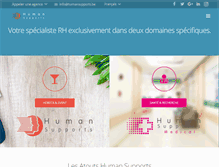 Tablet Screenshot of humansupports.be